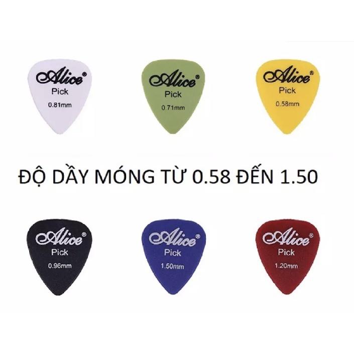 Pick Guitar Alice - Miếng gảy đàn cao cấp | Pick nhám | chống mồ hôi | cao cấp |