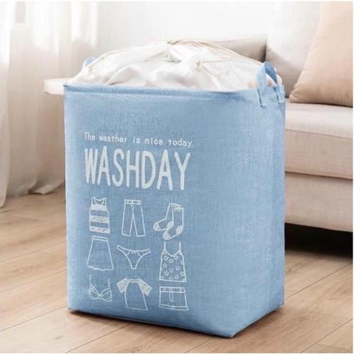 Giỏ đựng quần áo bằng vải cỡ lớn, túi đựng chăn màn đa năng có thể gấp gọn