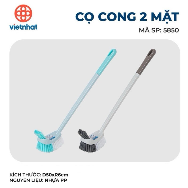Chổi Cọ Vệ Sinh 2 Đầu Đa Năng Chuẩn Nhật - Hàng Việt Nam