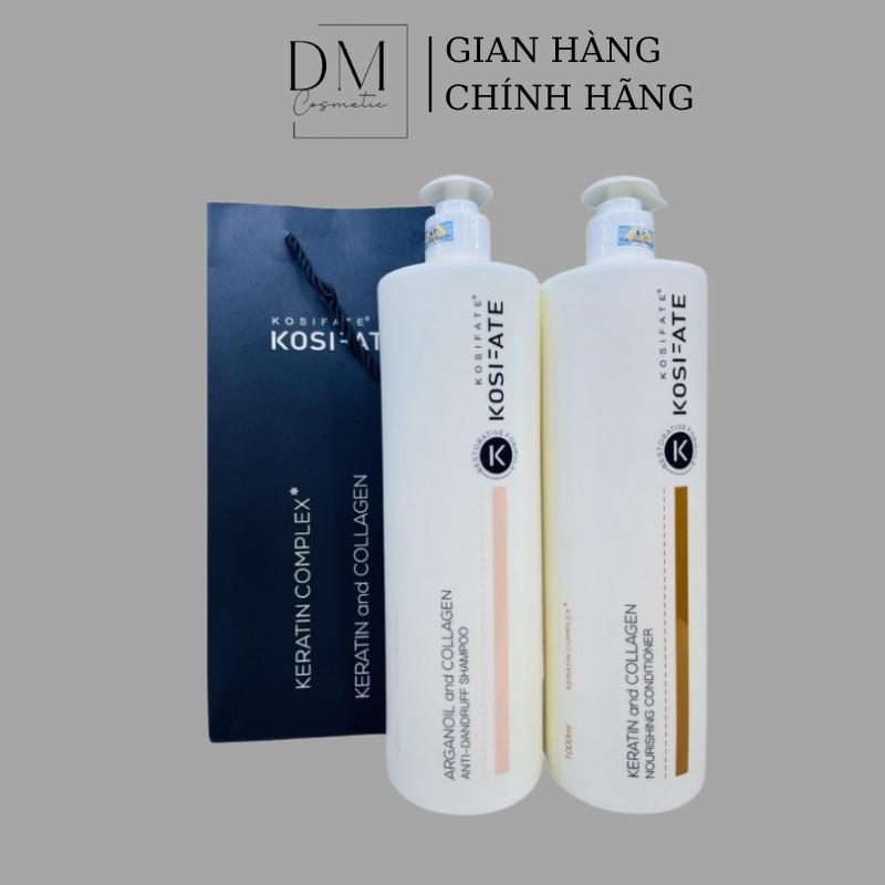 Dầu gội cặp great86 dầu gội xả dưỡng sinh Kosifate Keratin dầu gội collagen hỗ trợ mọc tóc giảm gãy rụng xơ rối 1000ml