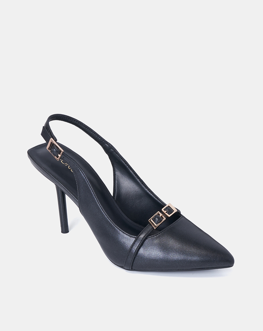 Giày Cao Gót Nữ 9cm Thời Trang JUNO Slingback Phối Khoá CG09157