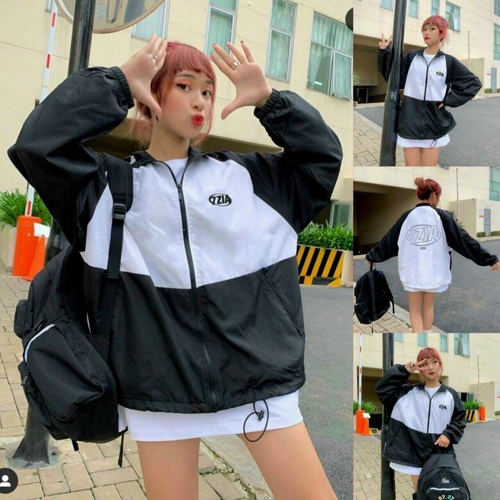 Áo Khoác Dù ZZIA Unisex Nam Nữ Form Rộng Cá Tính
