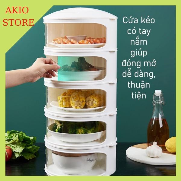 Lồng bàn nhiều tầng , lồng bàn 5 tầng giữ nhiệt đậy thức ăn thông minh , sạch sẽ chất liệu nhựa ABS cao cấp