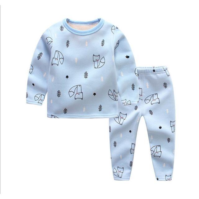 BỘ NỈ BÔNG CỔ CHUI CHO BÉ (5-14.5KG) (729