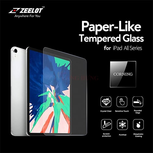 Dán màn hình cường lực 2.5D Zeelot dành cho iPad Pro 12.9 inch 2019-2020 - Hàng chính hãng