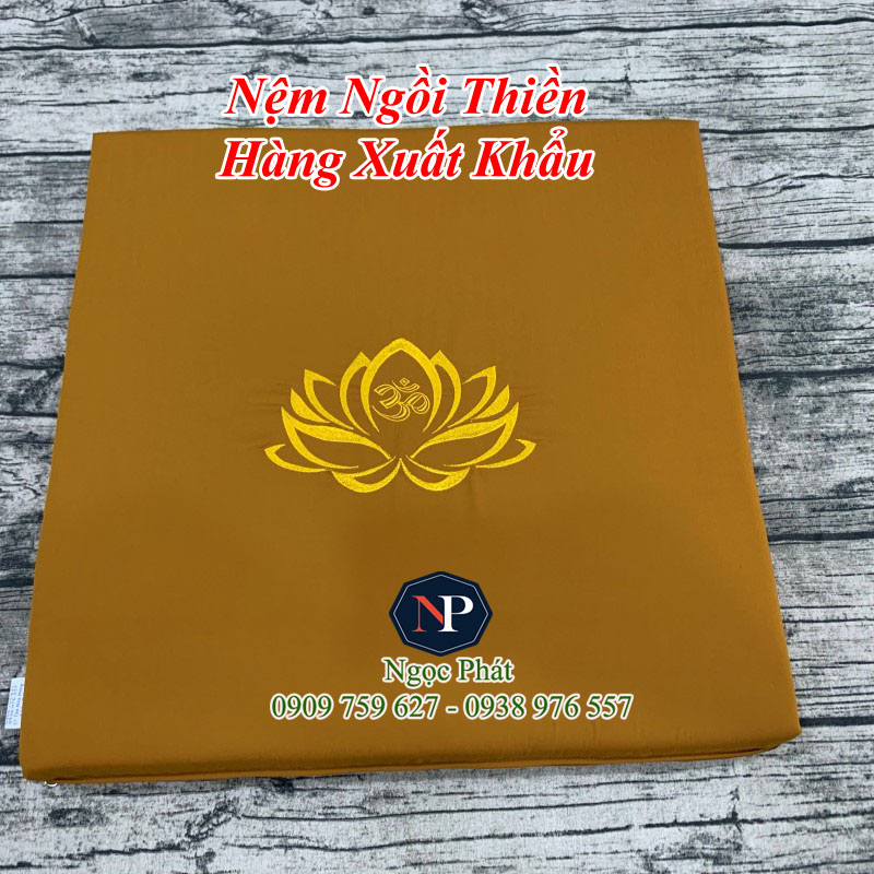 Nệm Ngồi Thiền MANDALA 50x50x5cm Phật Giáo Và Yoga - Ruột Nệm Siêu Bền T60