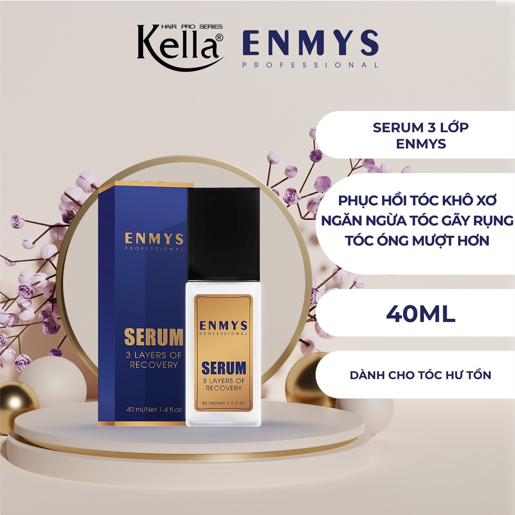 Serum phục hồi tóc hư tổn 3 lớp Enmys Layer of Recovery (Chai 40ml)