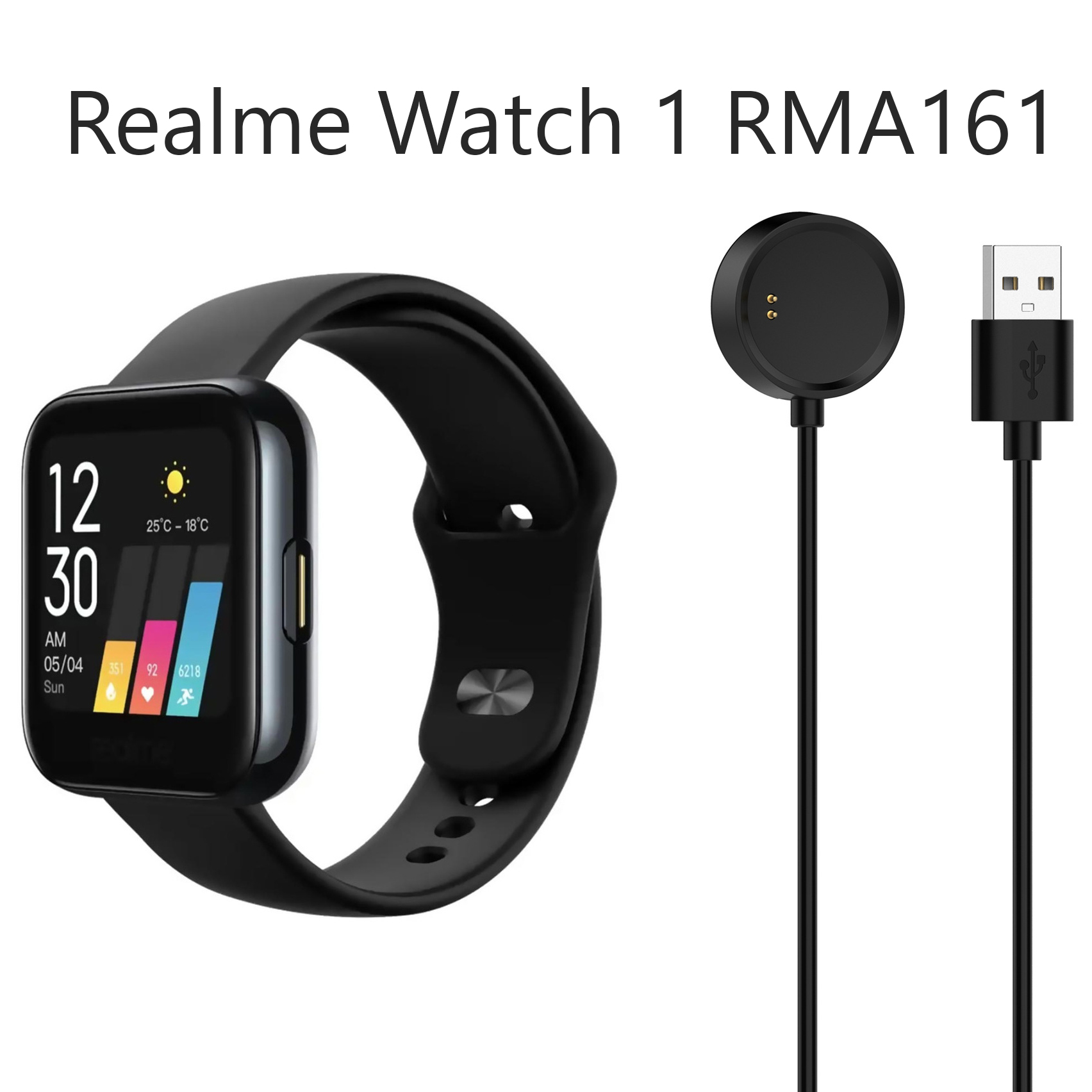 Dây Cáp Sạc Cho Đồng Hồ Thông Minh Realme Watch 1 RMA161 Dài 1 Mét