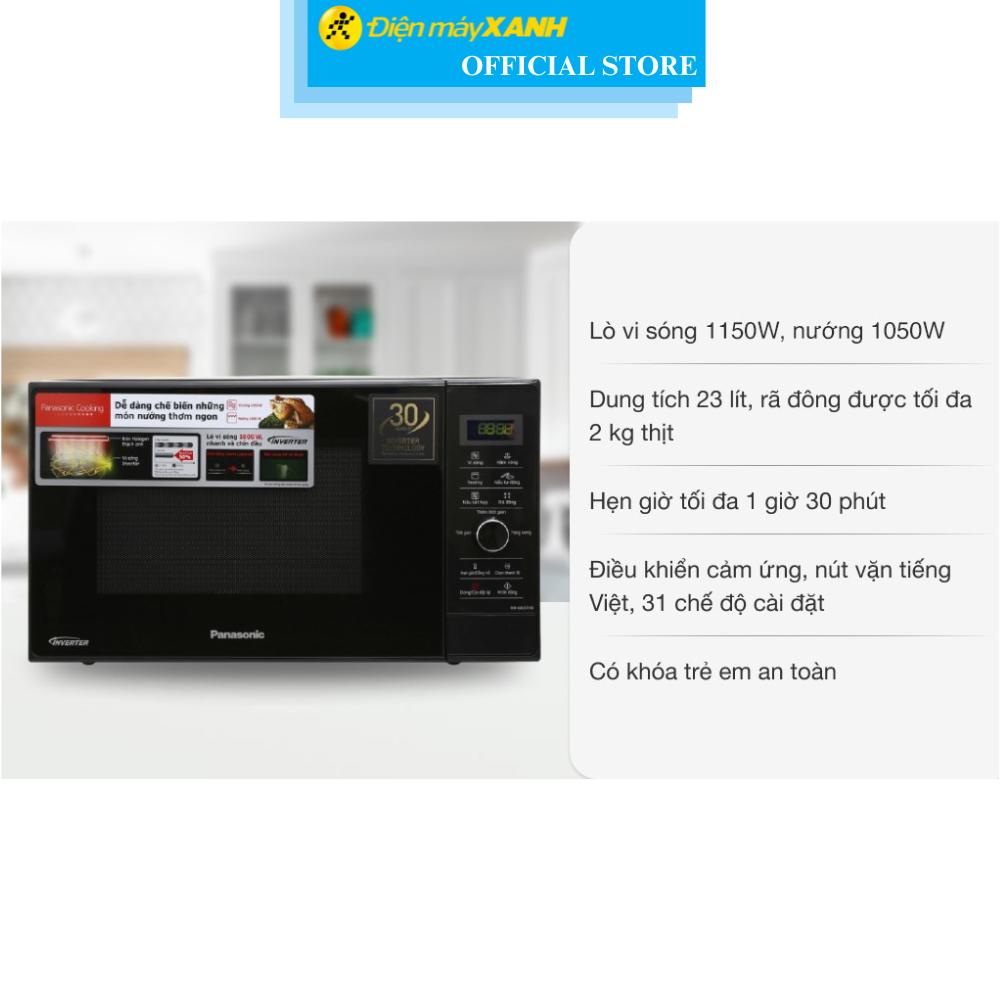 Lò vi sóng có nướng inverter Panasonic NN-GD37HBYUE 23 lít - Hàng Chính Hãng