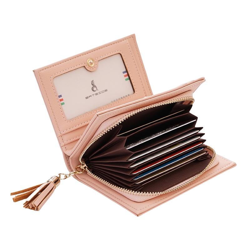 Ví Nữ Ngắn Mini Cầm Tay Nhiều Ngăn Đựng Tiền Thời Trang Chất Da Cực Đẹp Giá Rẻ BS02