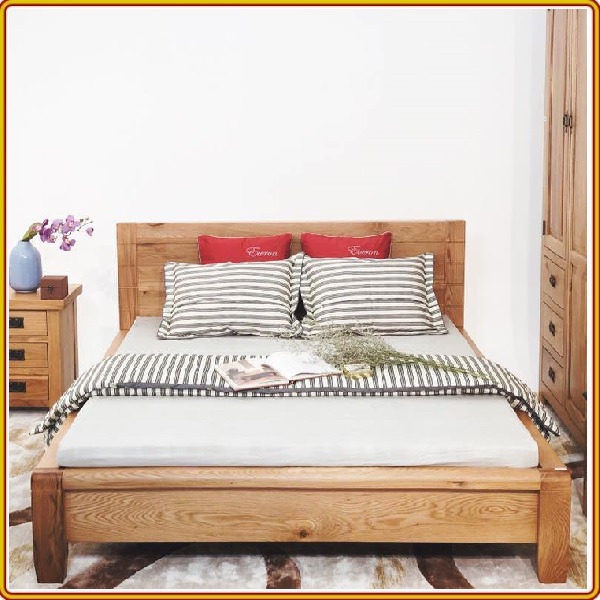 Giường ngủ Juno sofa kiểu Nhật chân bo 215 x 135 x 90 cm