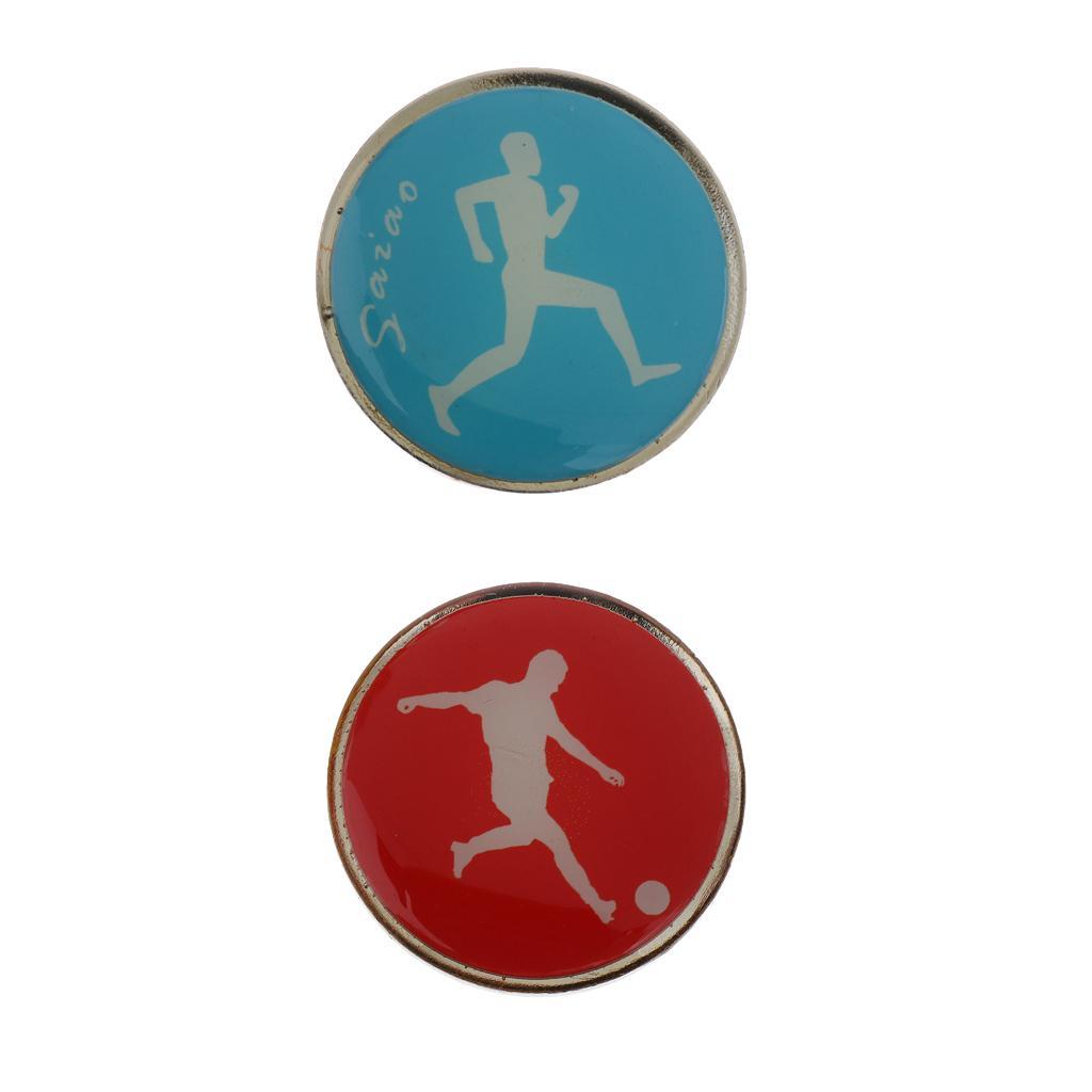 Football Soccer Referee Flip Toss Coin Disc 3.5cm With Metal Whistle