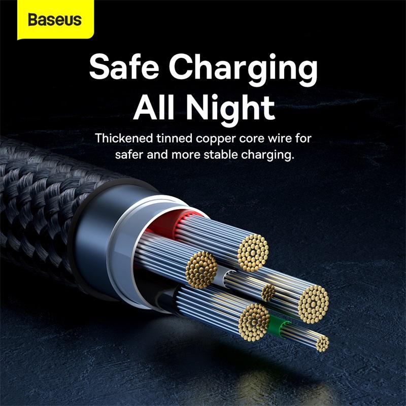 Cáp Sạc Tự Ngắt Siêu Nhanh Baseus Explorer Series Auto Power-Off Fast Charging Data Cable USB to Type-C 100W (Hàng chính hãng)