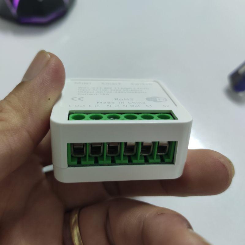 Công tắc module tuya wifi hỗ trợ công tắc tay 16A