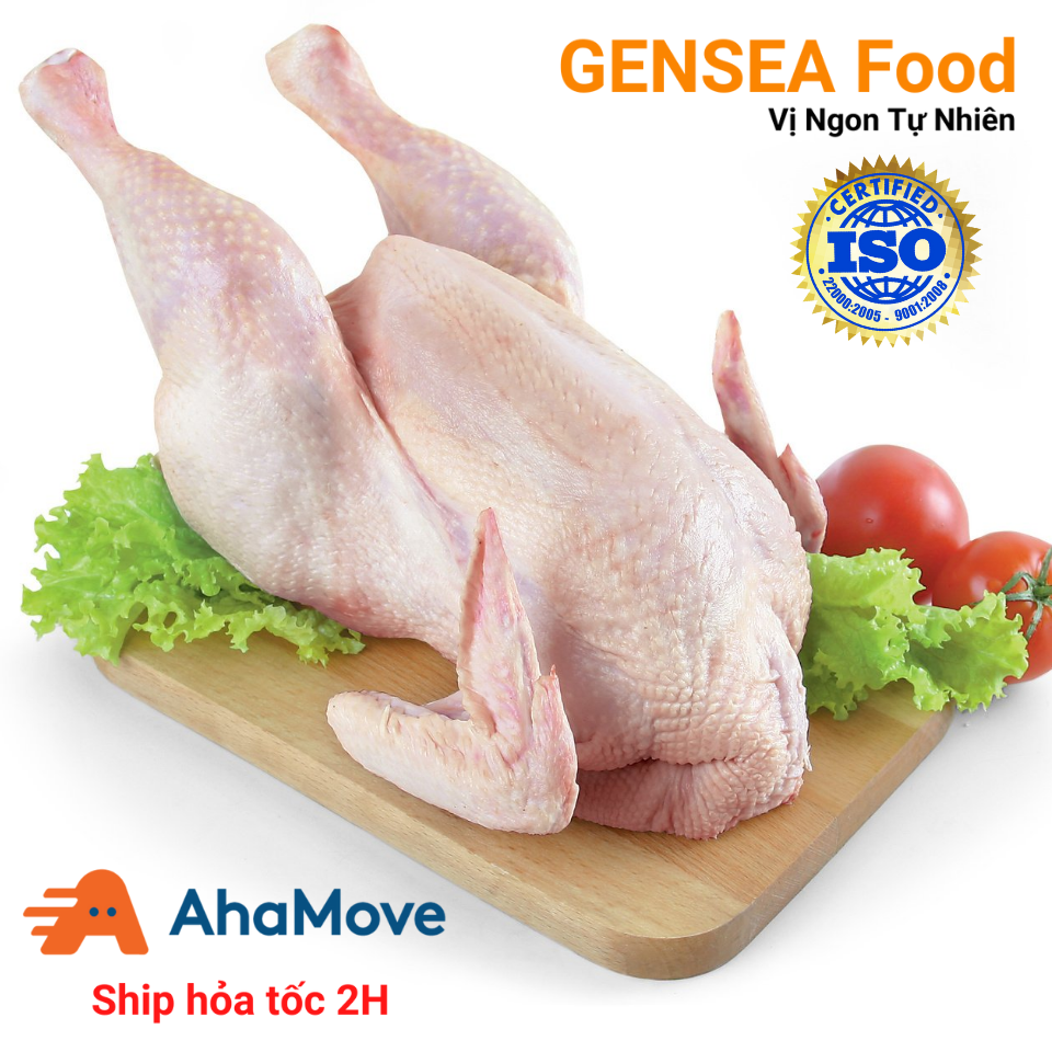 Gà Dai Nguyên Con Nhật Bản GENSEA Food G5012 Làm Sạch Thịt Gà Tươi Ngon Như Gà Ta Thả Vườn