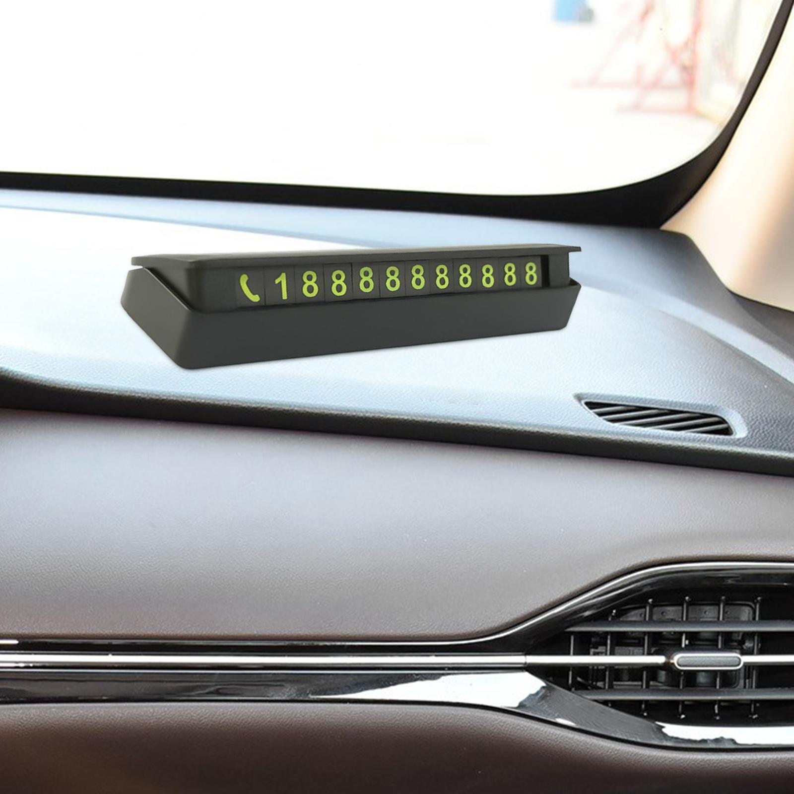 Temporary Phone Number for Car Easy to Fix Hidden Parking Phone Number Card
