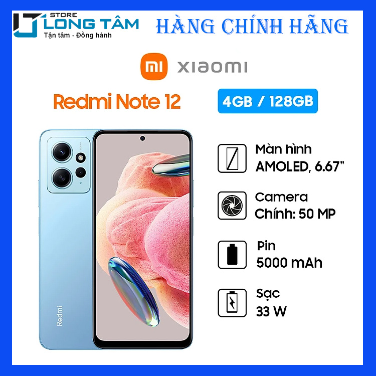 Redmi Note 12 Cấu Hình Khủng- hàng chính hãng- Giá rẻ