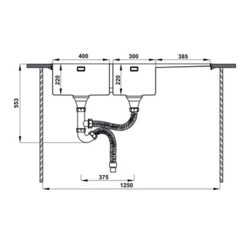 Chậu Rửa Chén 2 Ngăn Inox Hafele HS21-SSD2S90L 567.94.050 - Ngang 115 cm - Hàng Chính Hãng