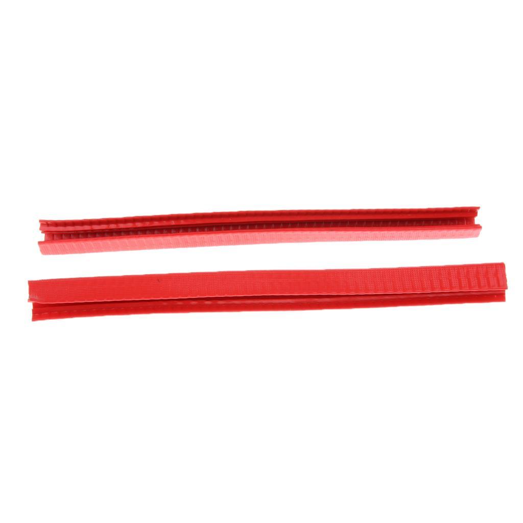 4pcs Rubber Longboard Skateboard Deck Protection Strip Nose Tail Guard Strap