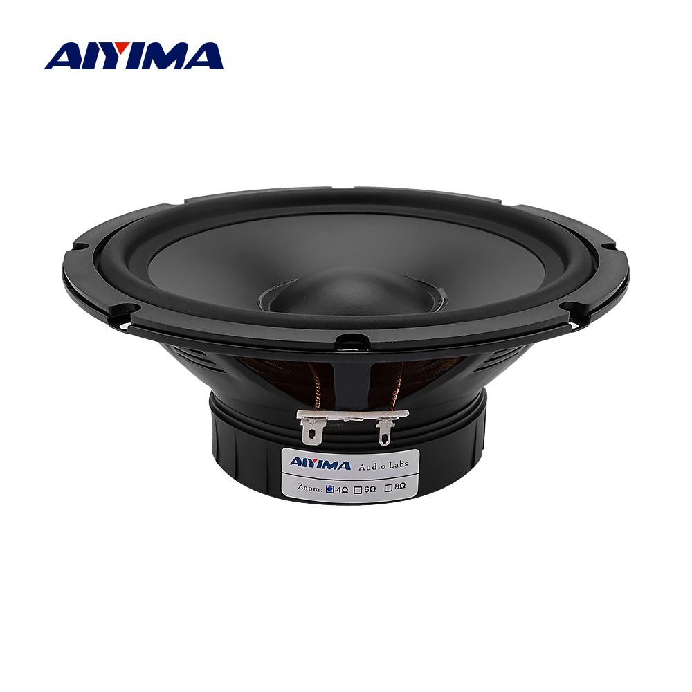 Aiyima 1pc loa trầm 6,5 inch loa midrange 4 8 ohm 30W loa chống nước nhà hát bass pp basin cao su loa ngoài trời Color: 8 Ohm Speaker