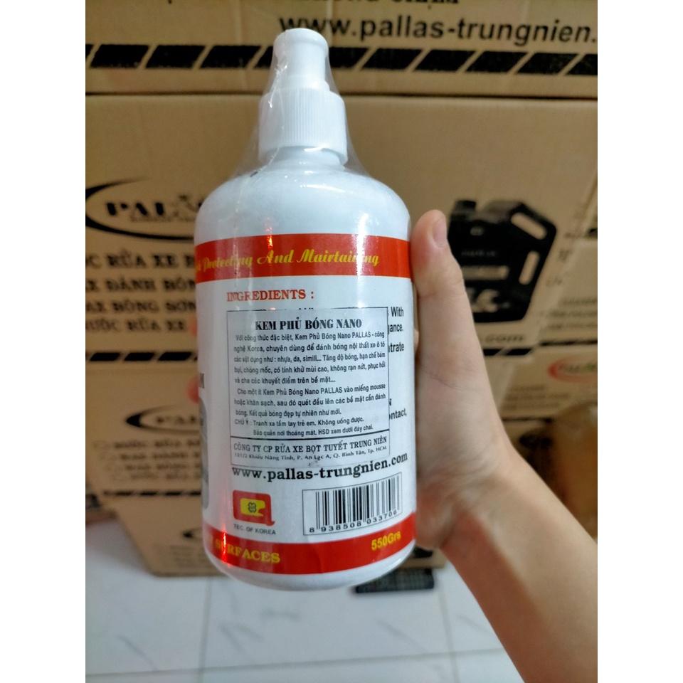 Kem Nano Phủ Bóng Pallas - 550G - Pallas Shop