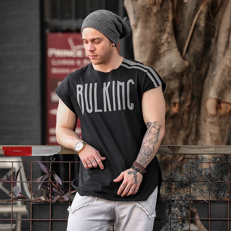 Áo nửa cộc tay nam BULKING BKG XXX không may viền