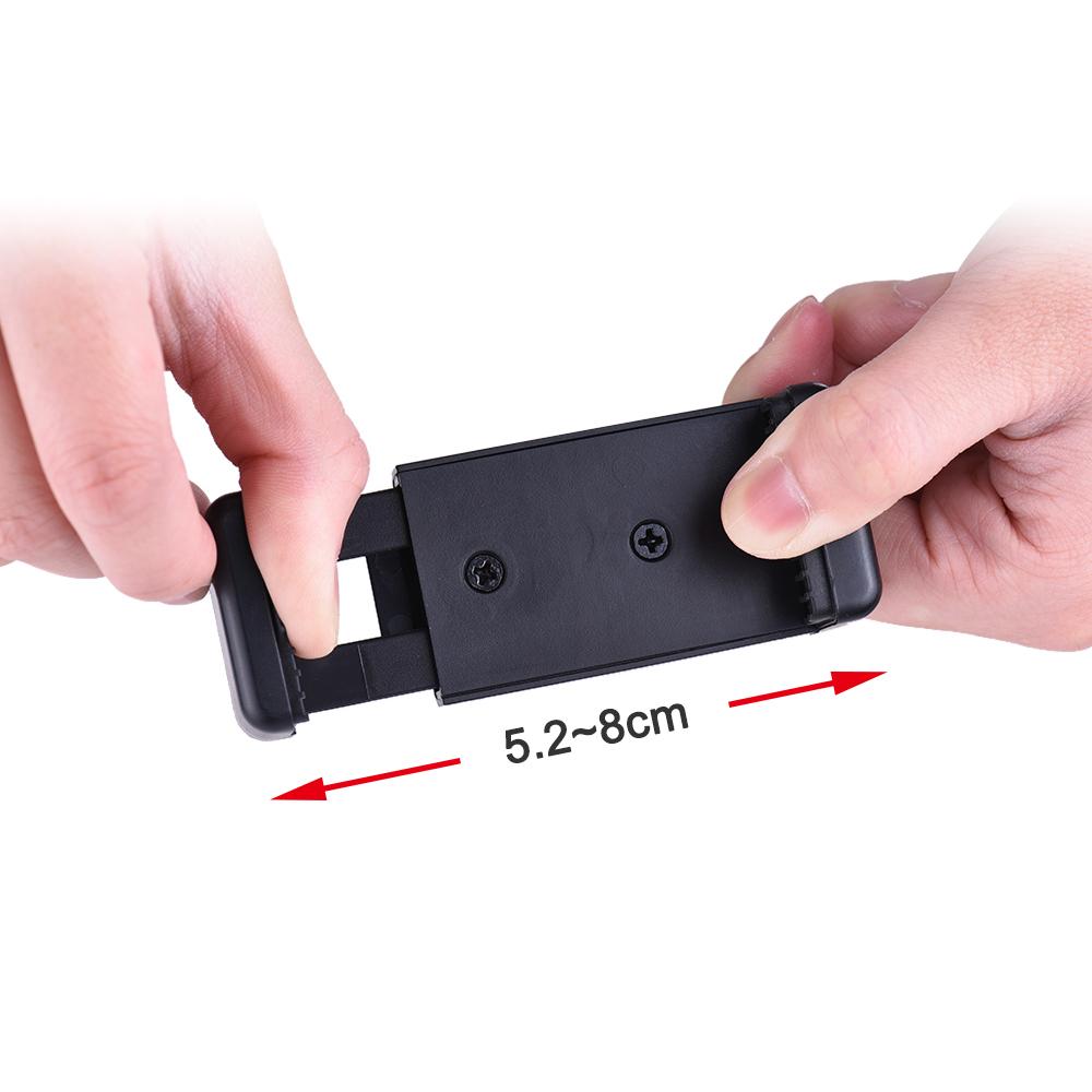 Adjustable Phone Holder Clip Bracket Clamp Mount with 1/4 Inch Screw Hole