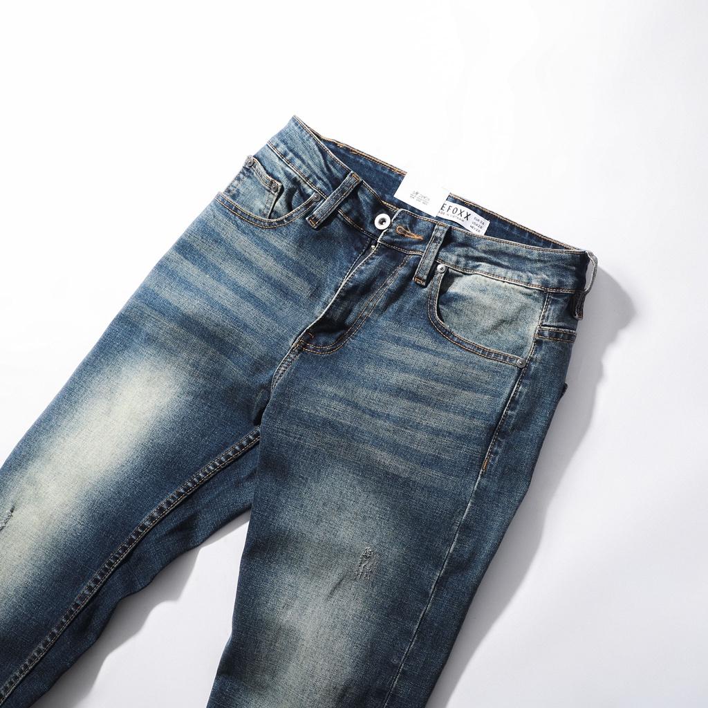 Quần jean Xanh wash DF form slimfit - Quần jeans nam cao cấp 220546 | LASTORE MENSWEAR