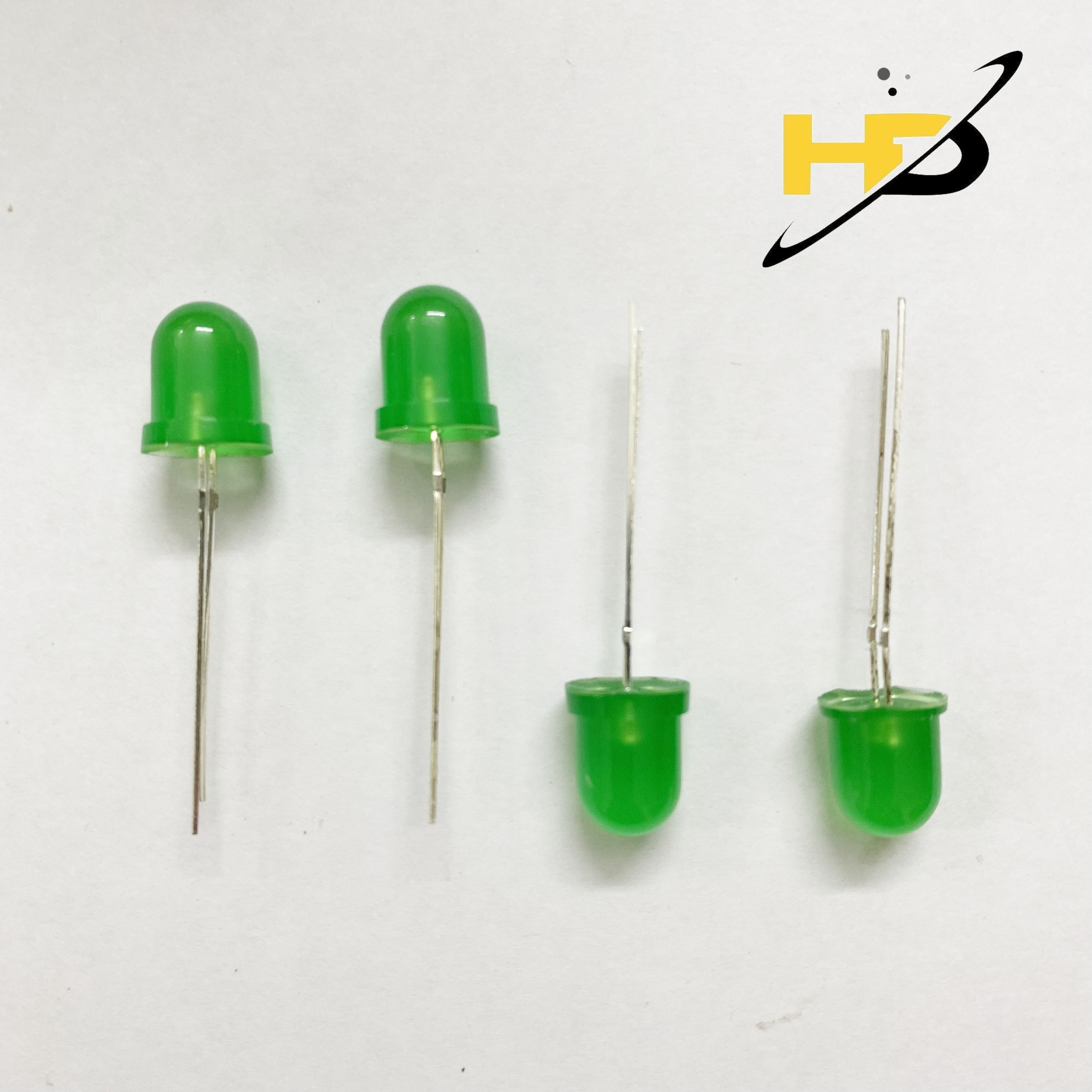 Combo 10 Chiếc Bóng Led 8mm Phi 8 Màu Xanh Lá Siêu Sáng 2 Chân Cắm