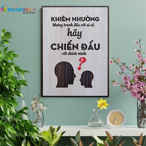 Tranh Gỗ Tranh Độnh Lực Phù Hợp Decor Quán Coffee