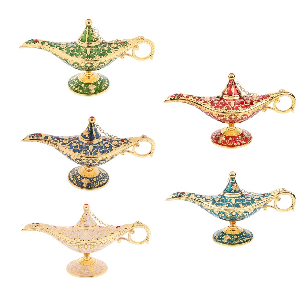 Aladdin Genie Light Lamp Jewelry Holder, Home Decoration, Gift Dark Blue