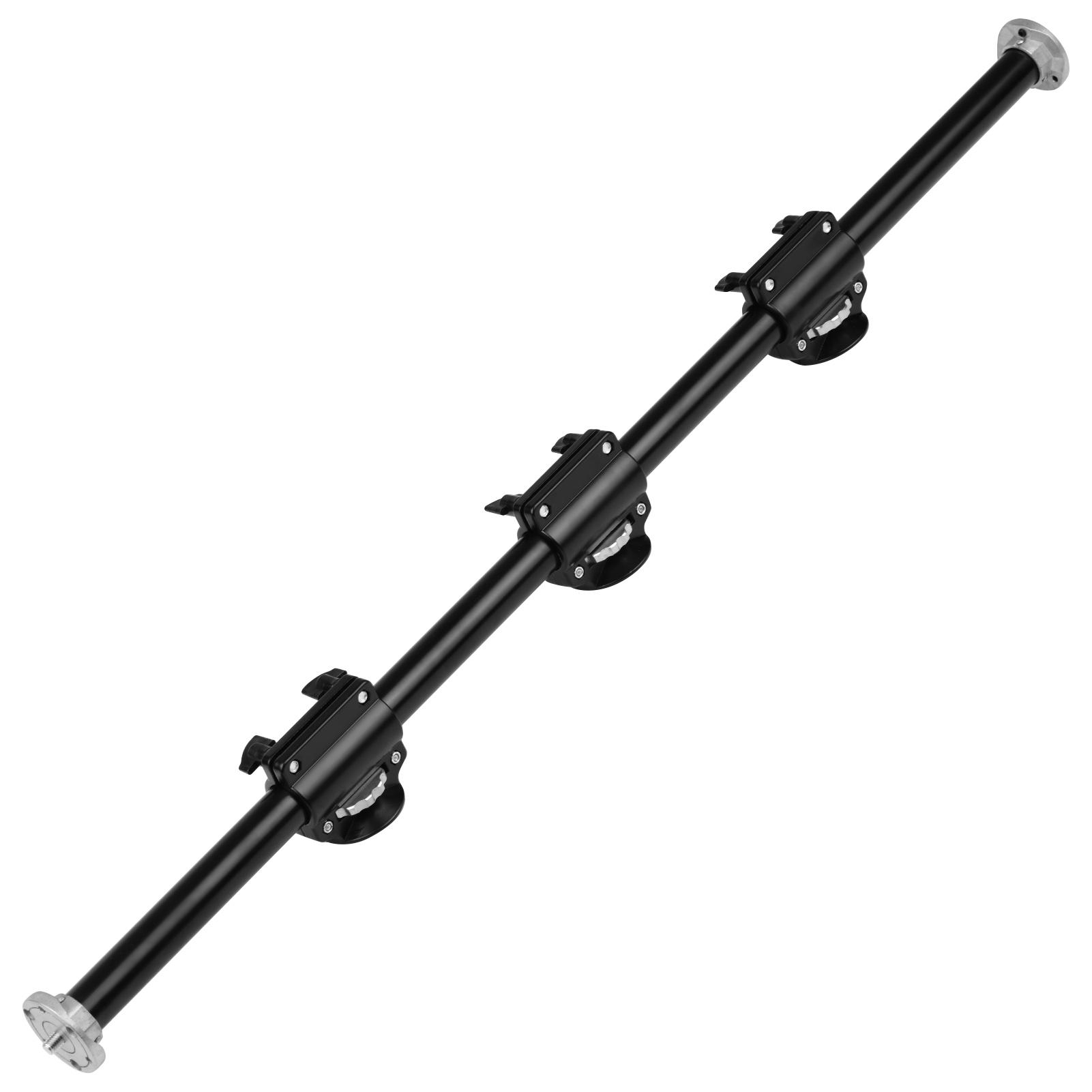 Chân máy 110cm / 43,3in Boom Chuyên nghiệp Chụp ảnh Ngang Thanh Mở rộng Gắn Hợp kim Nhôm với Vít 3/8 inch