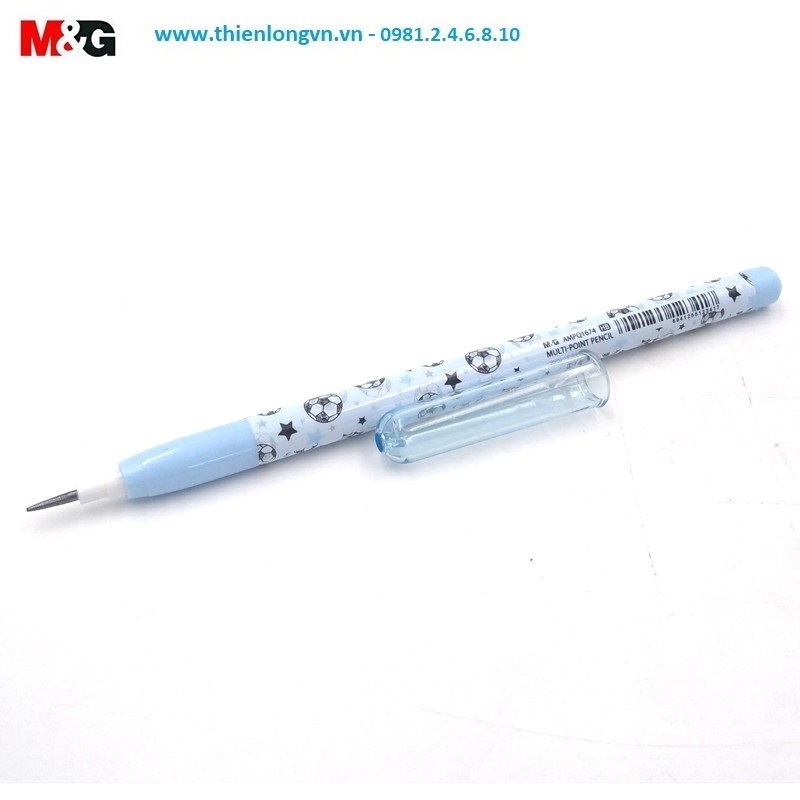 Bút chì khúc HB M&G - AMPQ1674 màu xanh da trời