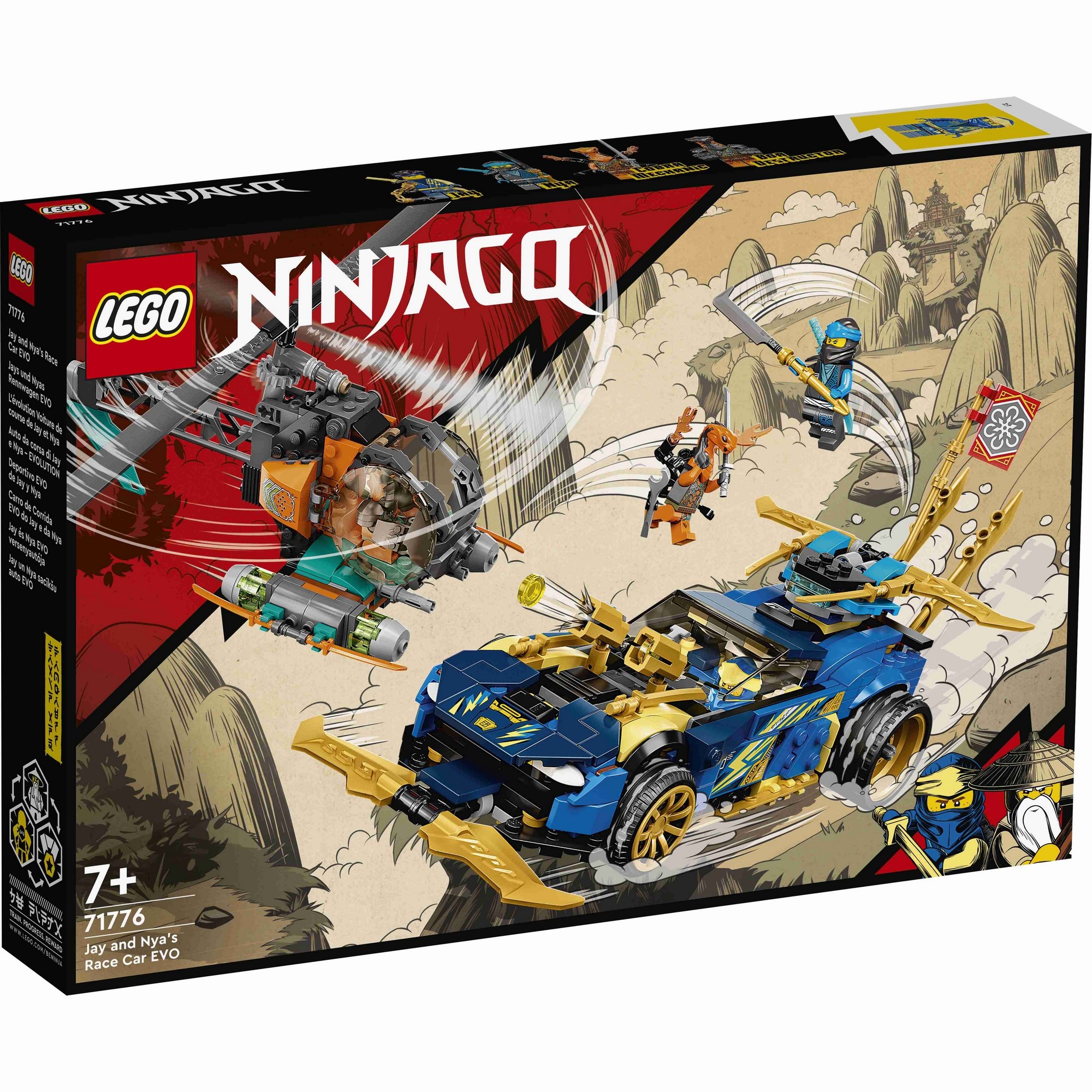 LEGO Ninjago 71776 Xe Đua Tốc Độ Của Jay &amp; Nya (536 chi tiết)
