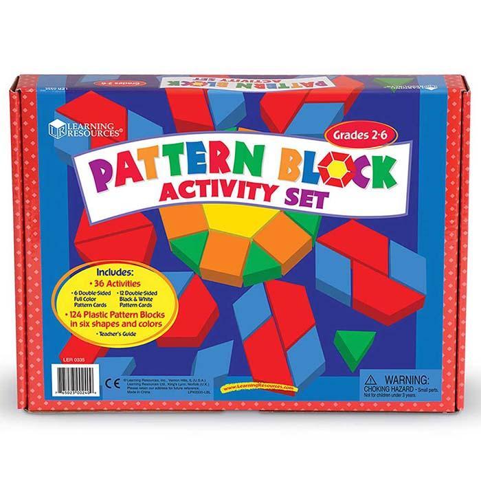 Learning Resources Bộ hoạt động các khối hình dạng - Pattern Block Activity Pack