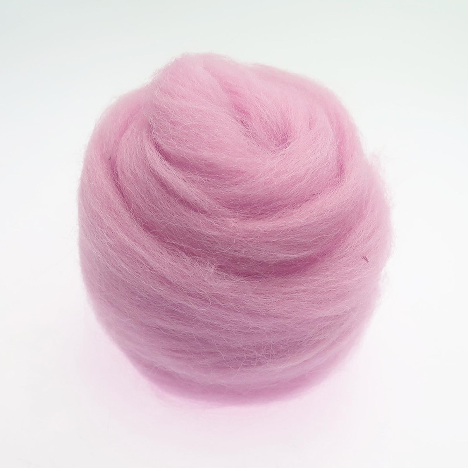 4pcs Handmade Wool Roving Fibre for Needle Felting Materials