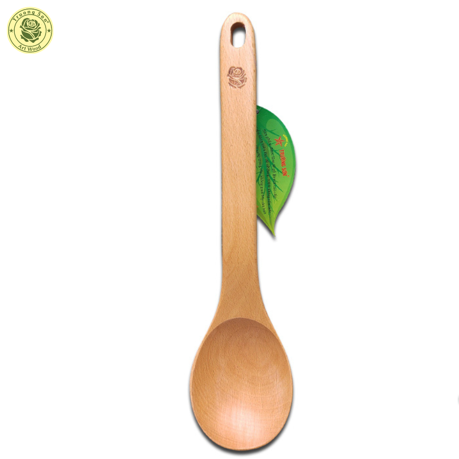 Muỗng Múc Canh Miệng Oval Có Đế Chân - Vá Gỗ Oval 15 - Đồ Gỗ Nhà Bếp Thương Hiệu Trường Sơn
