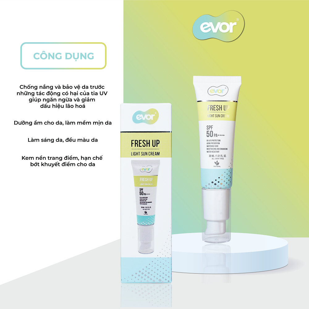 Everyday Beauty Cream Fresh Up 30ml – Kem Dưỡng Bảo Vệ Và Làm Đẹp Trong 1 Bước | EVOR