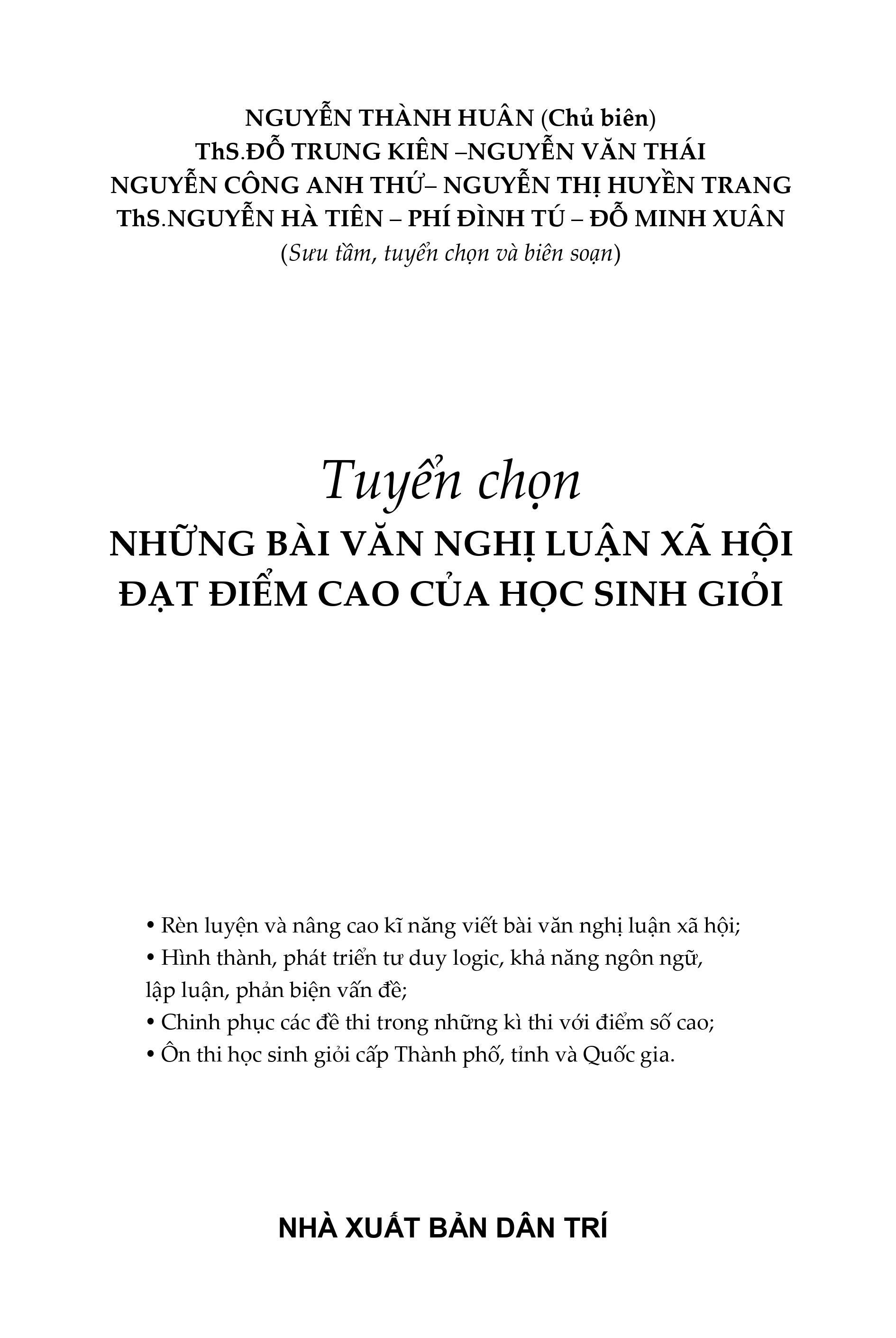 Tuyển Chọn Những Bài Văn Nghị Luận Xã Hội Đạt Điểm Cao Của Học Sinh Giỏi