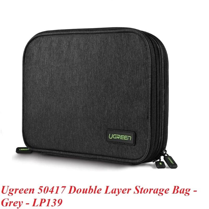 Ugreen UG50147LP139TK giỏ áo đựng ipad mini và phụ kiện 2 lớp màu xám - HÀNG CHÍNH HÃNG