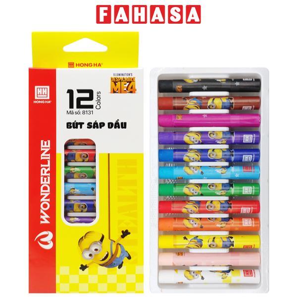 Hộp 12 Bút Sáp Dầu Minions - Hồng Hà 8131