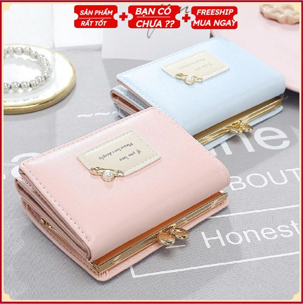 Ví Nữ Mini Đẹp Cầm Tay Nhỏ Gọn Dáng Đẹp, Bóp Da PU Cao Cấp Thời Trang Sang Trọng LỊCH THIỆP