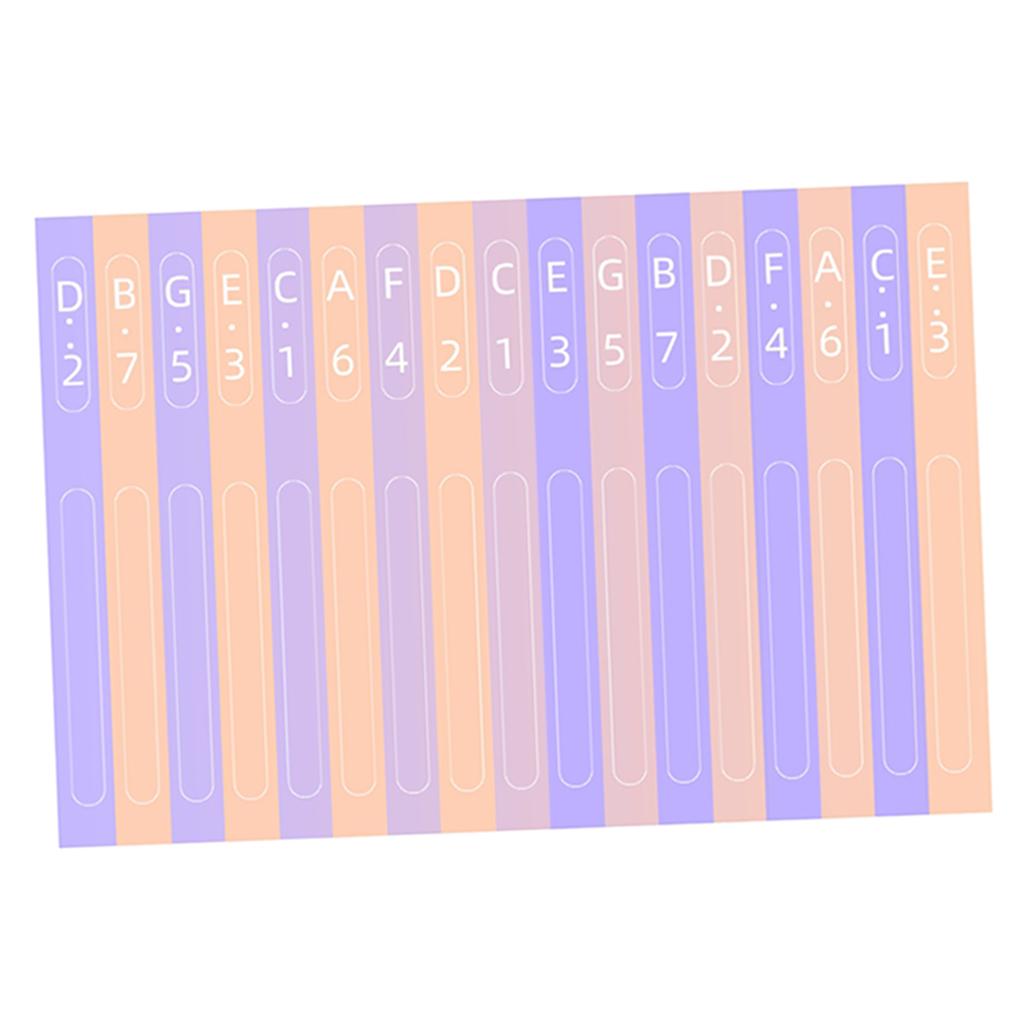 Kalimba Scale Key Sticker Percussion Parts Accs For Learner Musical Set