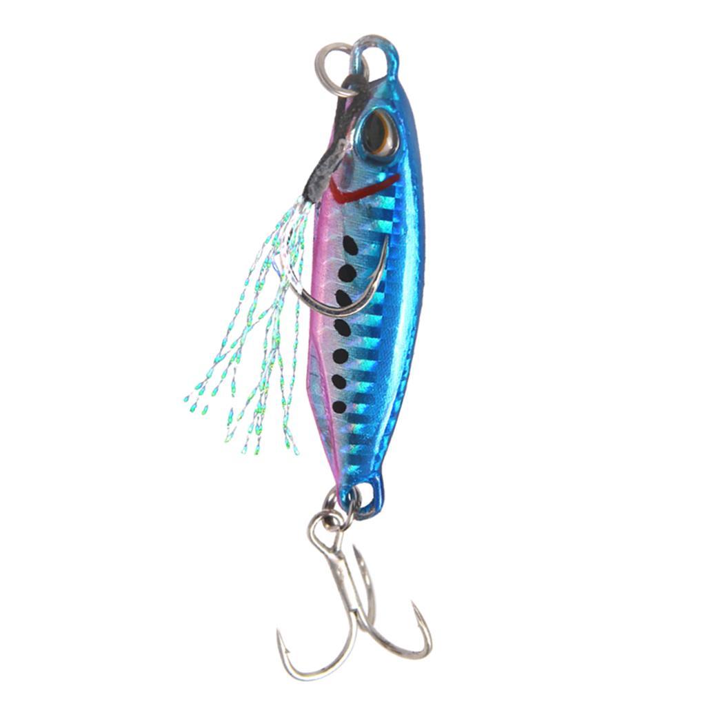 Life-like Metal Hard Jigging Lead Fish 16g 5cm Minnow Fishing Lure 3D Eyes