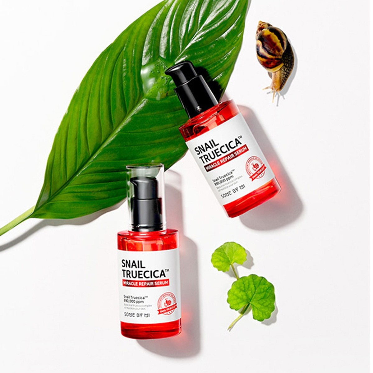 Tinh Chất Phục Hồi Da, Làm Mờ Vết Thâm, Se Khít Lỗ Chân Lông Some By Mi Snail Truecica Miracle Repair Serum 50ml + Tặng Kèm 1 Băng Đô Tai Mèo Xinh Xắn ( Màu Ngẫu Nhiên)