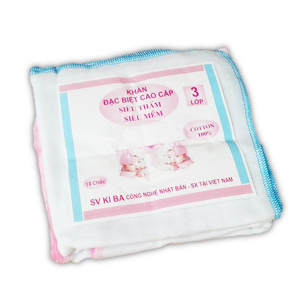Set 10 khăn mặt 3 lớp xuất Nhật chất lượng