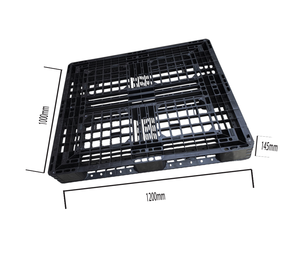 Pallet nhựa 1200x1000x145 đen