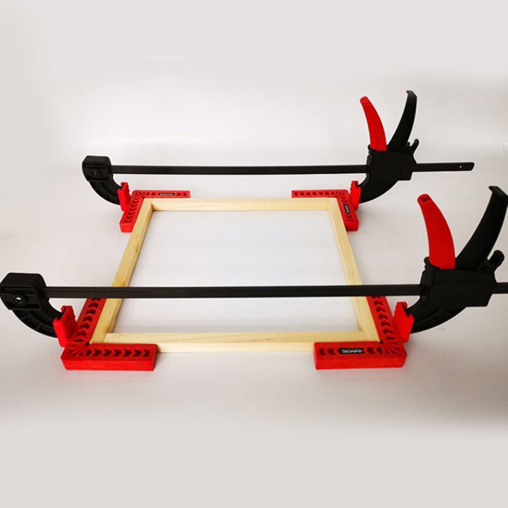 Adjustable Woodworking Clip, 6 Inch Wood-Working Bar Clamp, Quick Ratchet Release Squeeze DIY Hand Tools