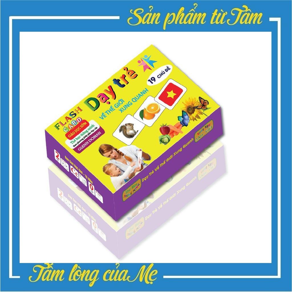 Thẻ Học Thông Minh Song Ngữ Anh-Việt Theo Phương Pháp Glenn Doman - Tách Thẻ của Bộ 19 Chủ Đề