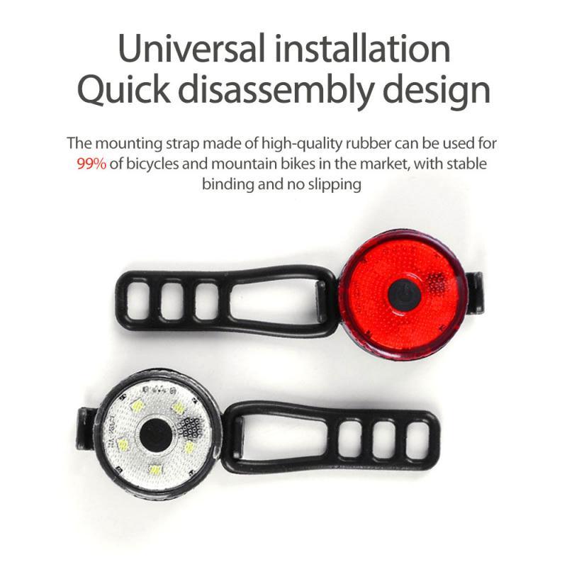 Đèn Led Gắn Đuôi Xe Đạp Nhiều Chế Độ Kèm Sạc USB Chống Thấm Nước Tiện Dụng